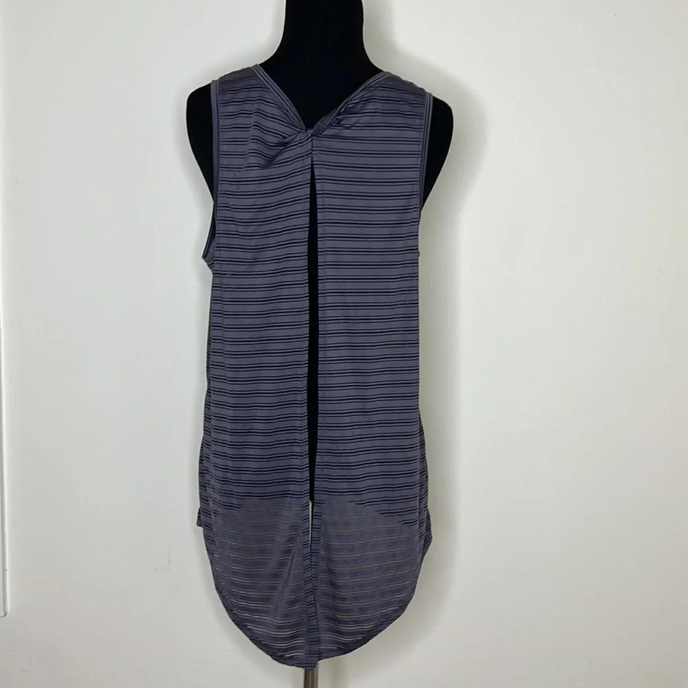 LULULEMON Meet Halfway Tank *Striped In Moonwalk S